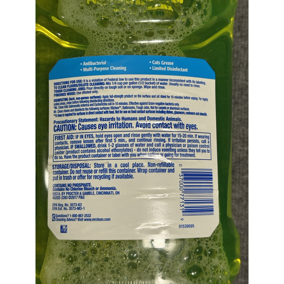 Mr. Clean Antibacterial Multi-Purpose Cleaner Summer Citrus 45 fl OZ. NEW - Picture 5 of 7